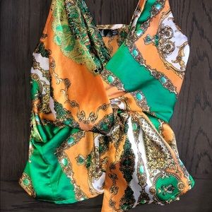 Multi Colored Twist Front Tank